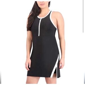 Sports Black and White Dress
